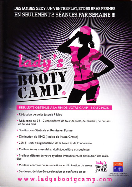  Lady's booty camp flyer