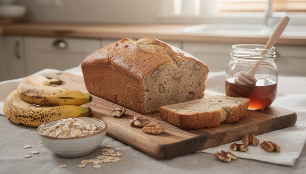 découvrez notre recette facile et gourmande de banana bread healthy, sans sucre ajouté, idéale pour une douceur naturelle et saine.